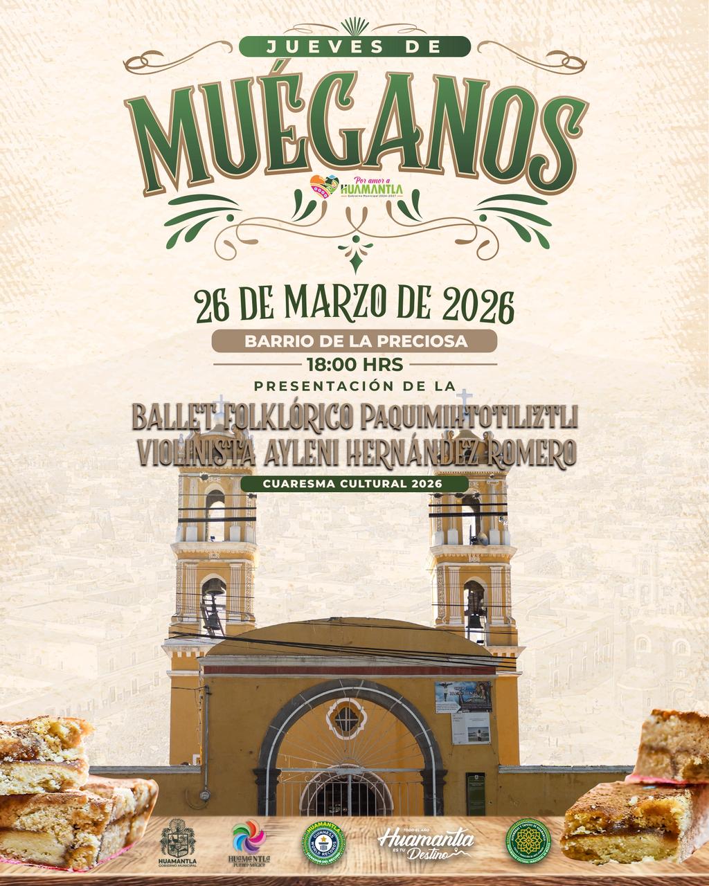 Gobierno de Huamantla fortalece la vida cultural con 'Jueves de Muéganos' en La Preciosa